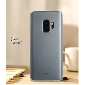 Hurtownia GSM - Etui Benks Lollipop 0.4mm Galaxy S9 Plus Transparent Alb - BKS165WHT - {ean13} - Hurt