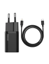 Wholesale Baseus Super Si Quick Charger 1C 20W with USB-C cable for Lightning 1m (black) - BSU2027BLK - {ean13} - Hurt