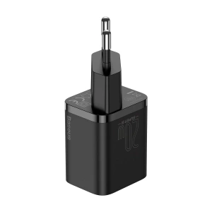 Hurtownia GSM - Ładowarka sieciowa Baseus Super Si Quick Charger 1C 20W z przewodem USB-C do Lightning 1m (czarna) - BSU2027BLK - {ean13} - Hurt