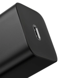 Hurtownia GSM - Ładowarka sieciowa Baseus Super Si Quick Charger 1C 20W z przewodem USB-C do Lightning 1m (czarna) - BSU2027BLK - {ean13} - Hurt