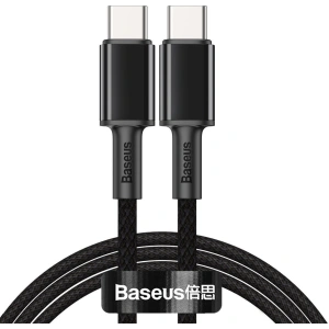 Kabel USB-C do USB-C Baseus High Density Braided, 100W, 1m (czarny)
