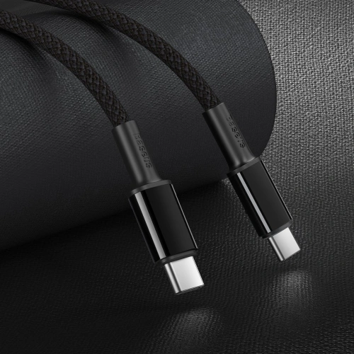 Kabel USB-C do USB-C Baseus High Density Braided, 100W, 1m (czarny)