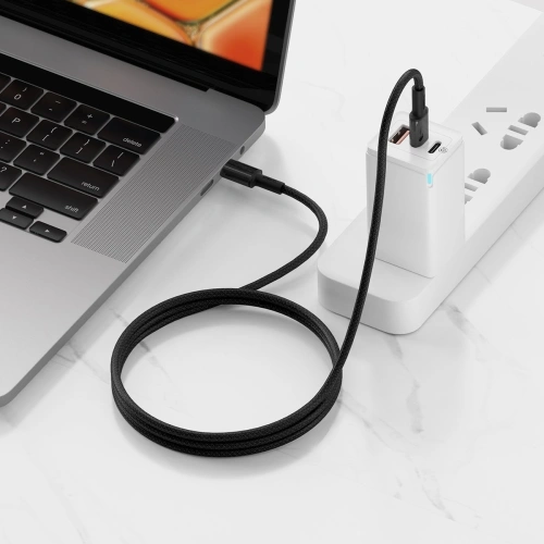 Kabel USB-C do USB-C Baseus High Density Braided, 100W, 1m (czarny)