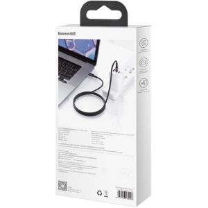 Kabel USB-C do USB-C Baseus High Density Braided, 100W, 1m (czarny)