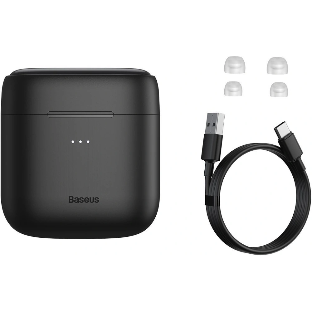 Hurtownia GSM - Słuchawki TWS Baseus Encok W06, Bluetooth 5.0, aptX, ładowanie indukcyjne (czarne) - BSU2030BLK - {ean13} - Hurt