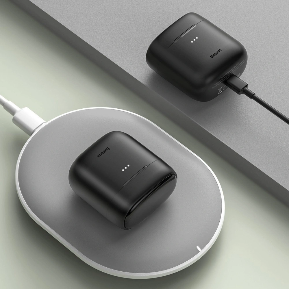Hurtownia GSM - Słuchawki TWS Baseus Encok W06, Bluetooth 5.0, aptX, ładowanie indukcyjne (czarne) - BSU2030BLK - {ean13} - Hurt