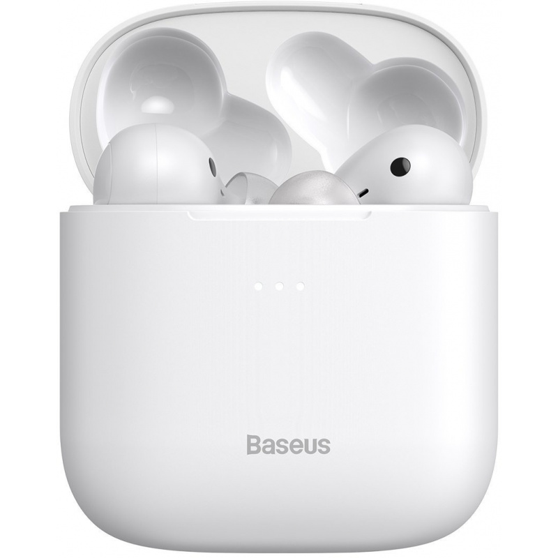 Baseus Distributor - 6953156223479 - BSU2031WHT - Baseus Encok W06 TWS headphones, Bluetooth 5.0, aptX, inductive charging (white) - B2B homescreen