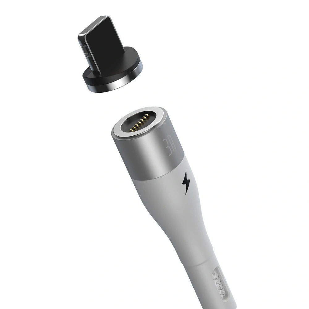 Hurtownia GSM - Kabel magnetyczny USB - Lightning Baseus Zinc 2.4A 1m (Biały) - BSU2032WHT - {ean13} - Hurt