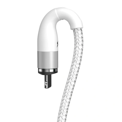 Kabel magnetyczny USB - Lightning Baseus Zinc 2.4A 1m (Biały)