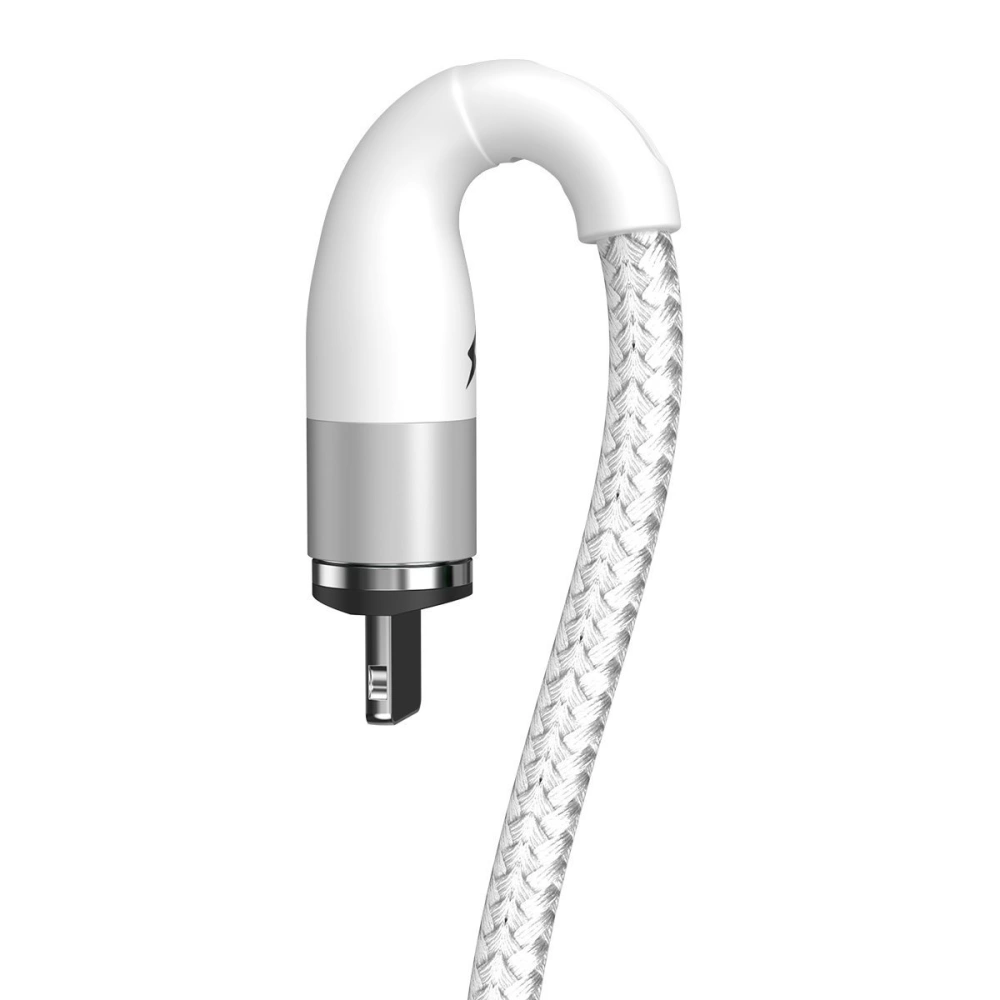 Hurtownia GSM - Kabel magnetyczny USB - Lightning Baseus Zinc 2.4A 1m (Biały) - BSU2032WHT - {ean13} - Hurt