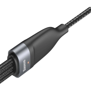 Kabel USB 3w1 Baseus Flash Series, USB-C + micro USB + Lightning, 40W, 5A, 1.2m (czarny)