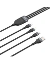 Hurtownia GSM - Kabel USB 3w1 Baseus Flash Series, USB-C + micro USB + Lightning, 40W, 5A, 1.2m (czarny) - BSU2033BLK - {ean13} - Hurt