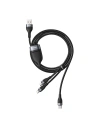 Hurtownia GSM - Kabel USB 3w1 Baseus Flash Series, USB-C + micro USB + Lightning, 40W, 5A, 1.2m (czarny) - BSU2033BLK - {ean13} - Hurt
