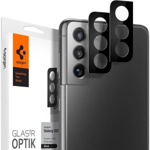 Hurtownia GSM - Szkło hartowane na aparat Spigen Optik Camera Lens Samsung Galaxy S21+ Plus Black - SPN1476BLK - {ean13} - Hurt