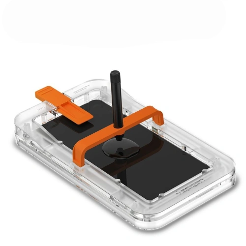 Szkło hartowane z klejem UV Spigen Glas.TR Platinum Samsung Galaxy S21 Ultra