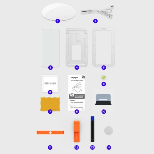 Szkło hartowane z klejem UV Spigen Glas.TR Platinum Samsung Galaxy S21 Ultra