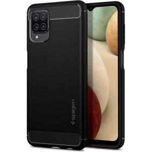 Etui Spigen Rugged Armor Samsung Galaxy A12 Matte Black