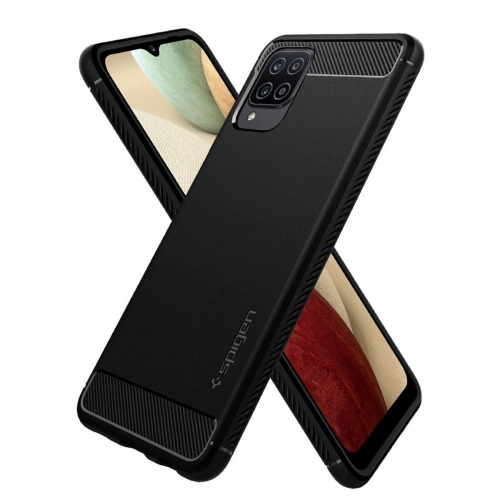 Etui Spigen Rugged Armor Samsung Galaxy A12 Matte Black