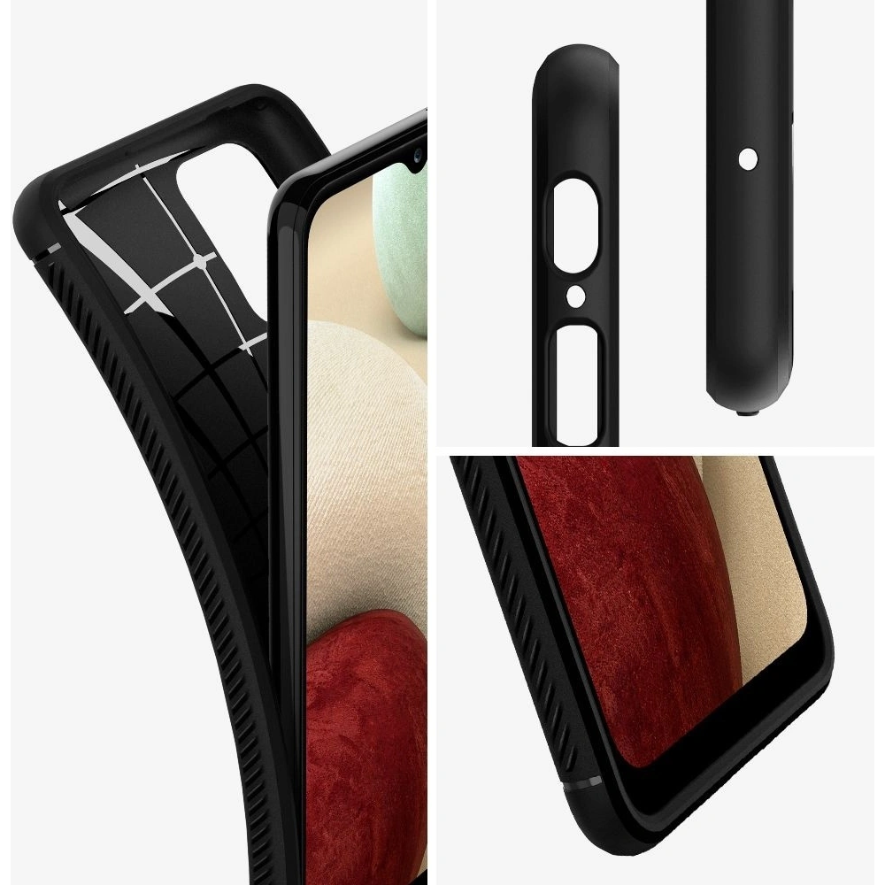 Hurtownia GSM - Etui Spigen Rugged Armor Samsung Galaxy A12 Matte Black - SPN1481BLK - {ean13} - Hurt