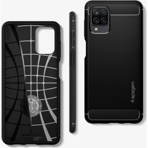 Hurtownia GSM - Etui Spigen Rugged Armor Samsung Galaxy A12 Matte Black - SPN1481BLK - {ean13} - Hurt