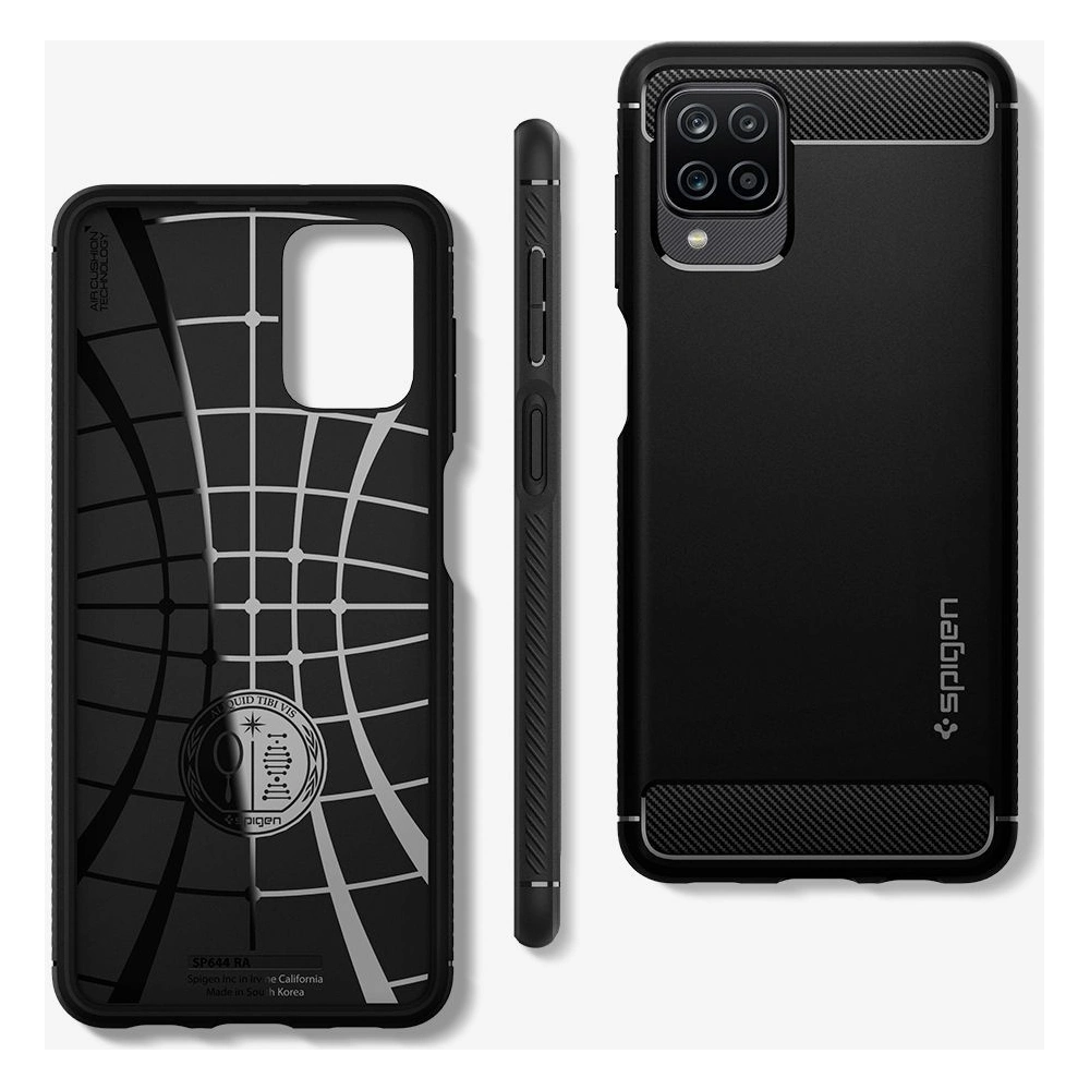 Hurtownia GSM - Etui Spigen Rugged Armor Samsung Galaxy A12 Matte Black - SPN1481BLK - {ean13} - Hurt