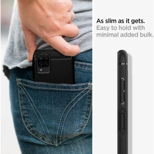 Hurtownia GSM - Etui Spigen Rugged Armor Samsung Galaxy A12 Matte Black - SPN1481BLK - {ean13} - Hurt