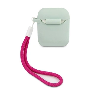 Hurtownia GSM - Etui Guess GUACA2LSVSBF Apple AirPods cover niebieski fuksja/blue fuschia Silicone Vintage - GUE867BLUFCS - {ean13} - Hurt