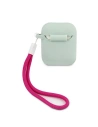 Wholesale Guess GUACA2LSVSBF Apple AirPods cover blue fuschia Silicone Vintage - GUE867BLUFCS - {ean13} - Hurt