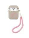 Hurtownia GSM - Etui Guess GUACA2LSVSGP Apple AirPods cover szaro różowy/grey pink Silicone Vintage - GUE868GRYPNK - {ean13} - Hurt