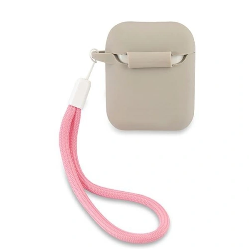 Etui Guess GUACA2LSVSGP Apple AirPods cover szaro różowy/grey pink Silicone Vintage