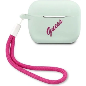 Hurtownia GSM - Etui Guess GUACAPLSVSBF Apple AirPods Pro cover niebieski fuksja/blue fuschia Silicone Vintage - GUE870BLUFCS - {ean13} - Hurt