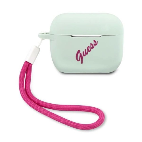 Etui Guess GUACAPLSVSBF Apple AirPods Pro cover niebieski fuksja/blue fuschia Silicone Vintage
