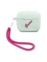 Etui Guess GUACAPLSVSBF Apple AirPods Pro cover niebieski fuksja/blue fuschia Silicone Vintage