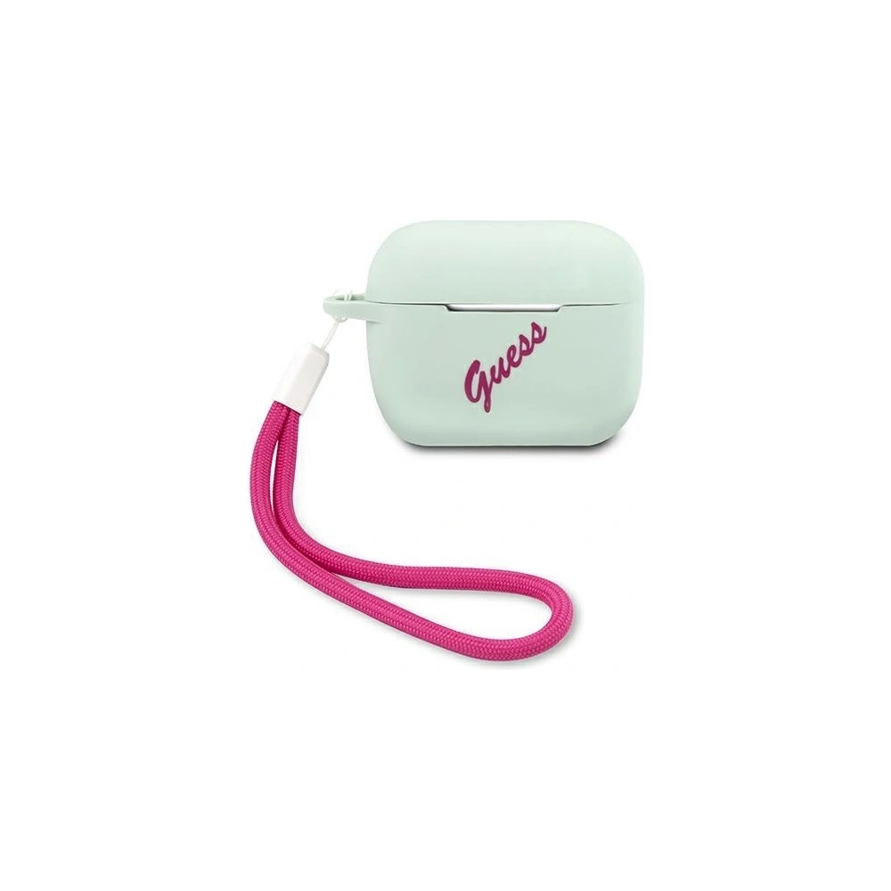 Hurtownia GSM - Etui Guess GUACAPLSVSBF Apple AirPods Pro cover niebieski fuksja/blue fuschia Silicone Vintage - GUE870BLUFCS - {ean13} - Hurt