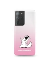 Karl Lagerfeld KLHCS21LCFNRCPI Samsung Galaxy S21 Ultra hardcase pink Choupette Fun