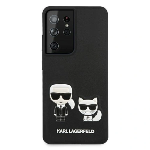 Etui Karl Lagerfeld KLHCS21LPCUSKCBK Samsung Galaxy S21 Ultra czarny/black hardcase Ikonik Karl & Choupette