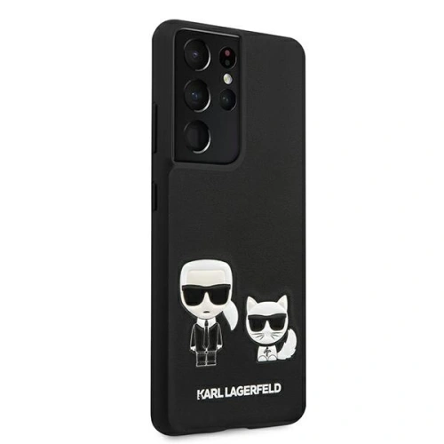 Etui Karl Lagerfeld KLHCS21LPCUSKCBK Samsung Galaxy S21 Ultra czarny/black hardcase Ikonik Karl & Choupette