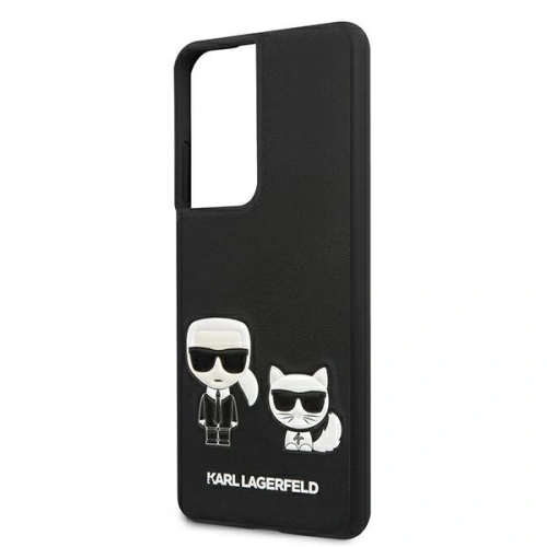 Etui Karl Lagerfeld KLHCS21LPCUSKCBK Samsung Galaxy S21 Ultra czarny/black hardcase Ikonik Karl & Choupette