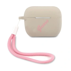 Hurtownia GSM - Etui Guess GUACAPLSVSGP Apple AirPods Pro cover szaro różowy/grey pink Silicone Vintage - GUE872GRYPNK - {ean13} - Hurt