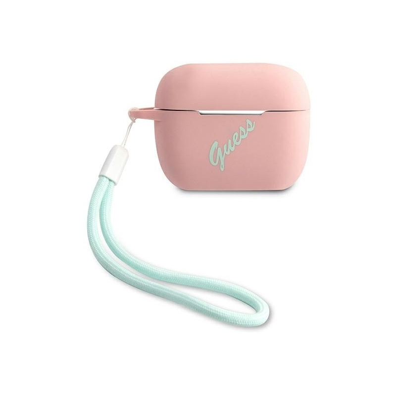 Guess Distributor - 3700740495469 - GUE873PNKGRN - Guess GUACAPLSVSPG Apple AirPods Pro cover pink green Silicone Vintage - B2B homescreen