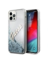 Hurtownia GSM - Etui Guess GUHCP12LGLVSBL Apple iPhone 12 Pro Max niebieski/blue hardcase Glitter Vintage Script - GUE874BLU - {ean13} - Hurt