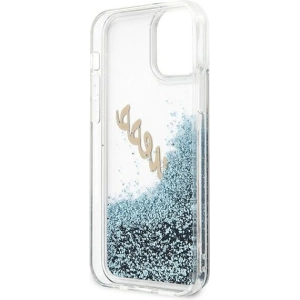 Hurtownia GSM - Etui Guess GUHCP12LGLVSBL Apple iPhone 12 Pro Max niebieski/blue hardcase Glitter Vintage Script - GUE874BLU - {ean13} - Hurt