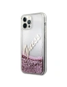 Wholesale Guess GUHCP12LGLVSPI Apple iPhone 12 Pro Max pink hardcase Glitter Vintage Script - GUE876PNK - {ean13} - Hurt
