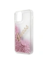 Wholesale Guess GUHCP12LGLVSPI Apple iPhone 12 Pro Max pink hardcase Glitter Vintage Script - GUE876PNK - {ean13} - Hurt