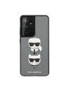 Hurtownia GSM - Etui Karl Lagerfeld KLHCS21LSAKICKCSL Samsung Galaxy S21 Ultra srebrny/silver hardcase Saffiano Ikonik Karl&Choupette Head - KLD447SLV - {ean13} - Hurt