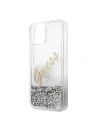 Wholesale Guess GUHCP12LGLVSSI Apple iPhone 12 Pro Max silver hardcase Glitter Vintage Script - GUE877SLV - {ean13} - Hurt