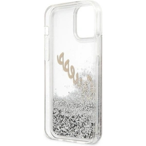 Hurtownia GSM - Etui Guess GUHCP12LGLVSSI Apple iPhone 12 Pro Max srebrny/silver hardcase Glitter Vintage Script - GUE877SLV - {ean13} - Hurt