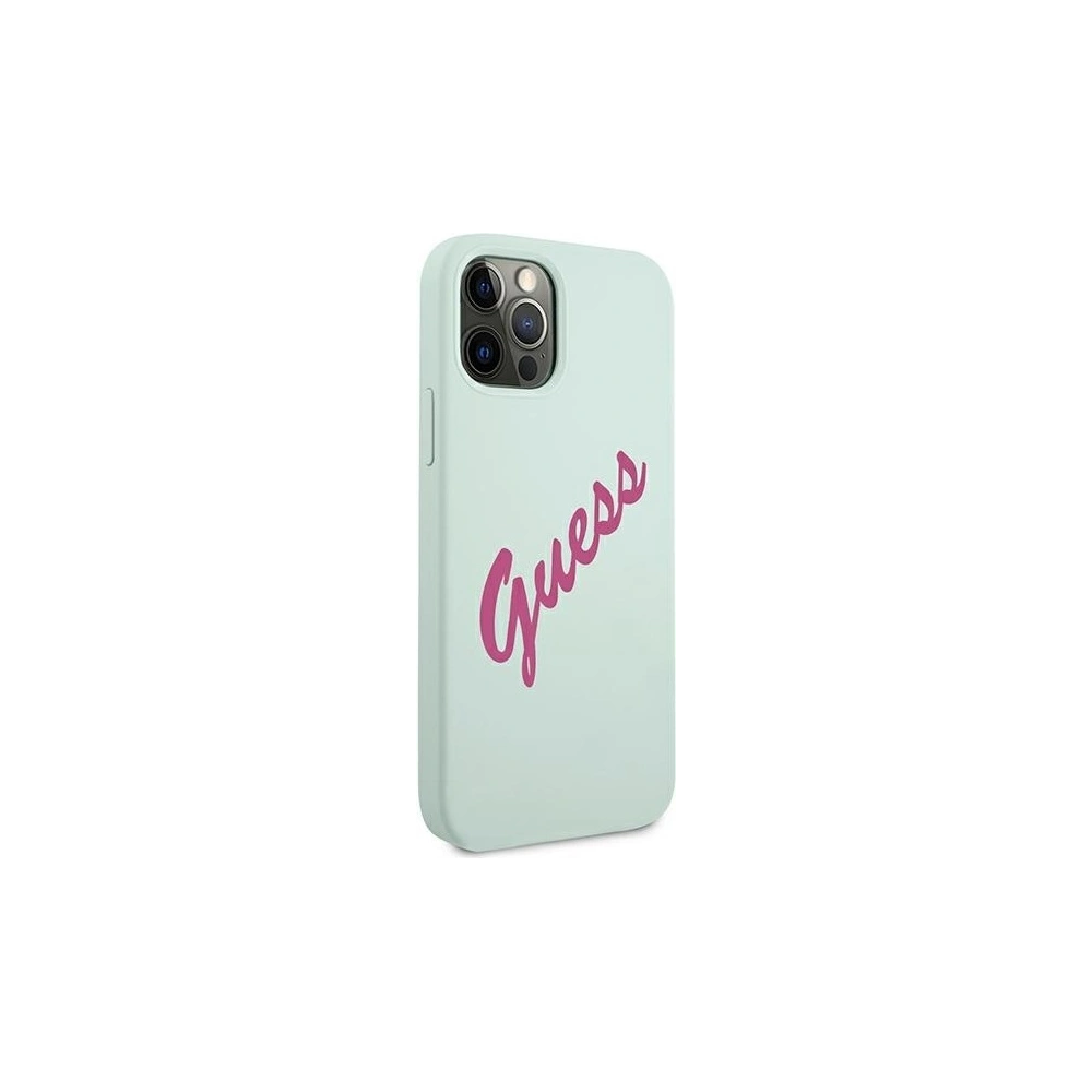 Hurtownia GSM - Etui Guess GUHCP12LLSVSBF Apple iPhone 12 Pro Max niebieski fuksja/blue fuschia hardcase Silicone Vintage - GUE878BLUFCS - {ean13} - Hurt