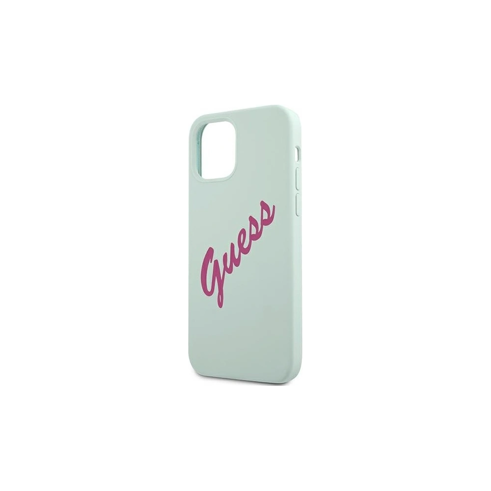 Hurtownia GSM - Etui Guess GUHCP12LLSVSBF Apple iPhone 12 Pro Max niebieski fuksja/blue fuschia hardcase Silicone Vintage - GUE878BLUFCS - {ean13} - Hurt