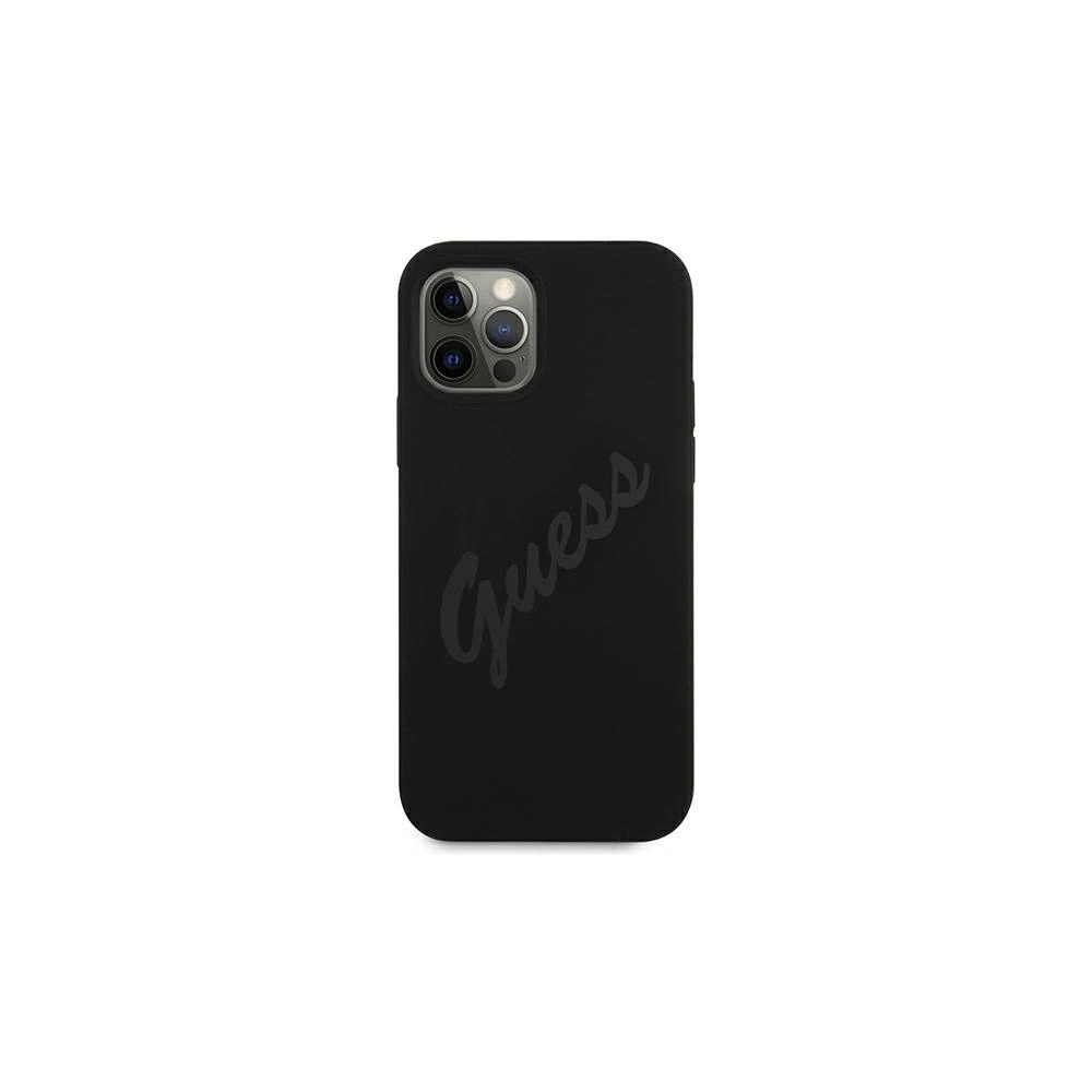 Hurtownia GSM - Etui Guess GUHCP12LLSVSBK Apple iPhone 12 Pro Max czarny/black hardcase Script Vintage - GUE879BLK - {ean13} - Hurt